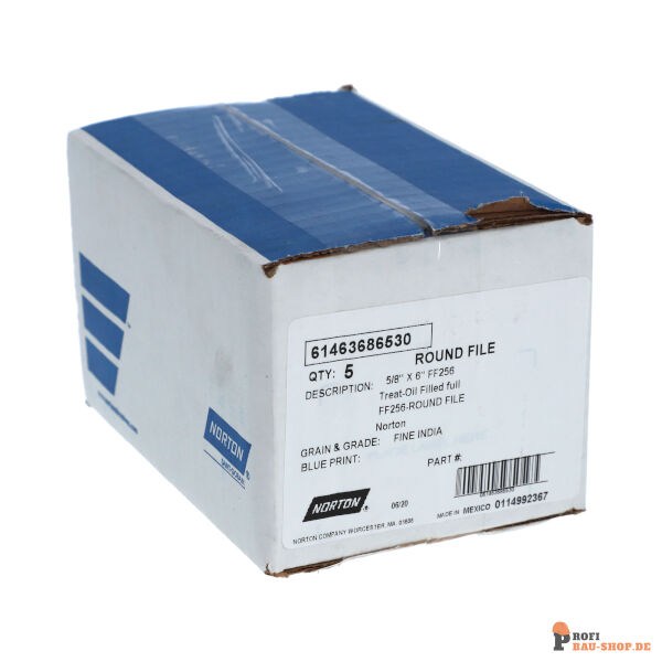 nortonschleifmittel/NORTON_schleifmittel_61463686530 90 Special stones Sharpening stones-Norton ROUND FILE-152.4x15.875-FINE INDIA_204422